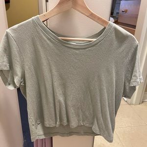 Wilfred cropped green top